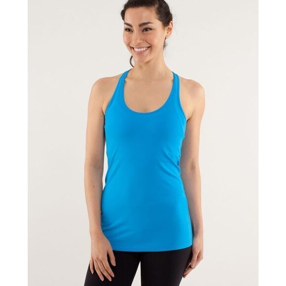 Lululemon Cool Racerback Tank Top in Beach Blanket Blue - Picture 1 of 11
